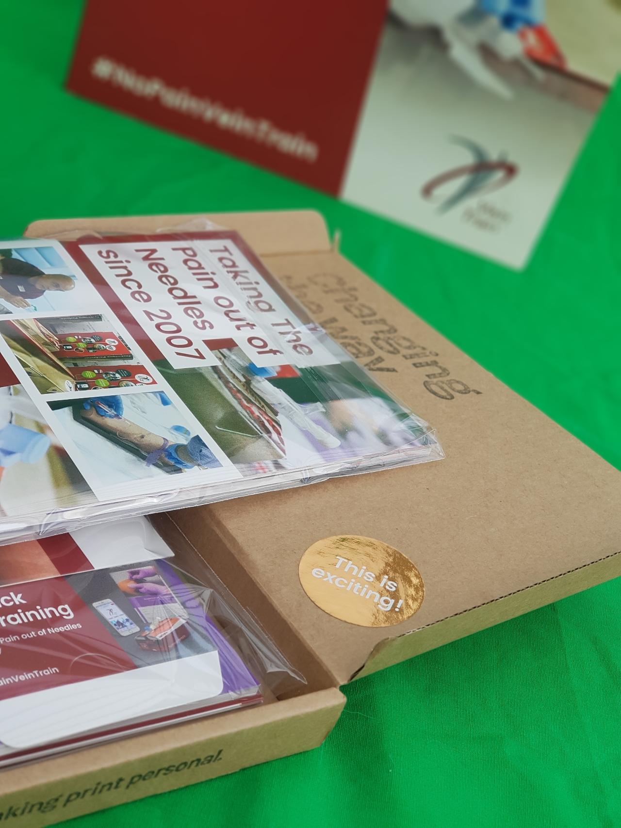 VeinTrain learning booklets and boxed training resources