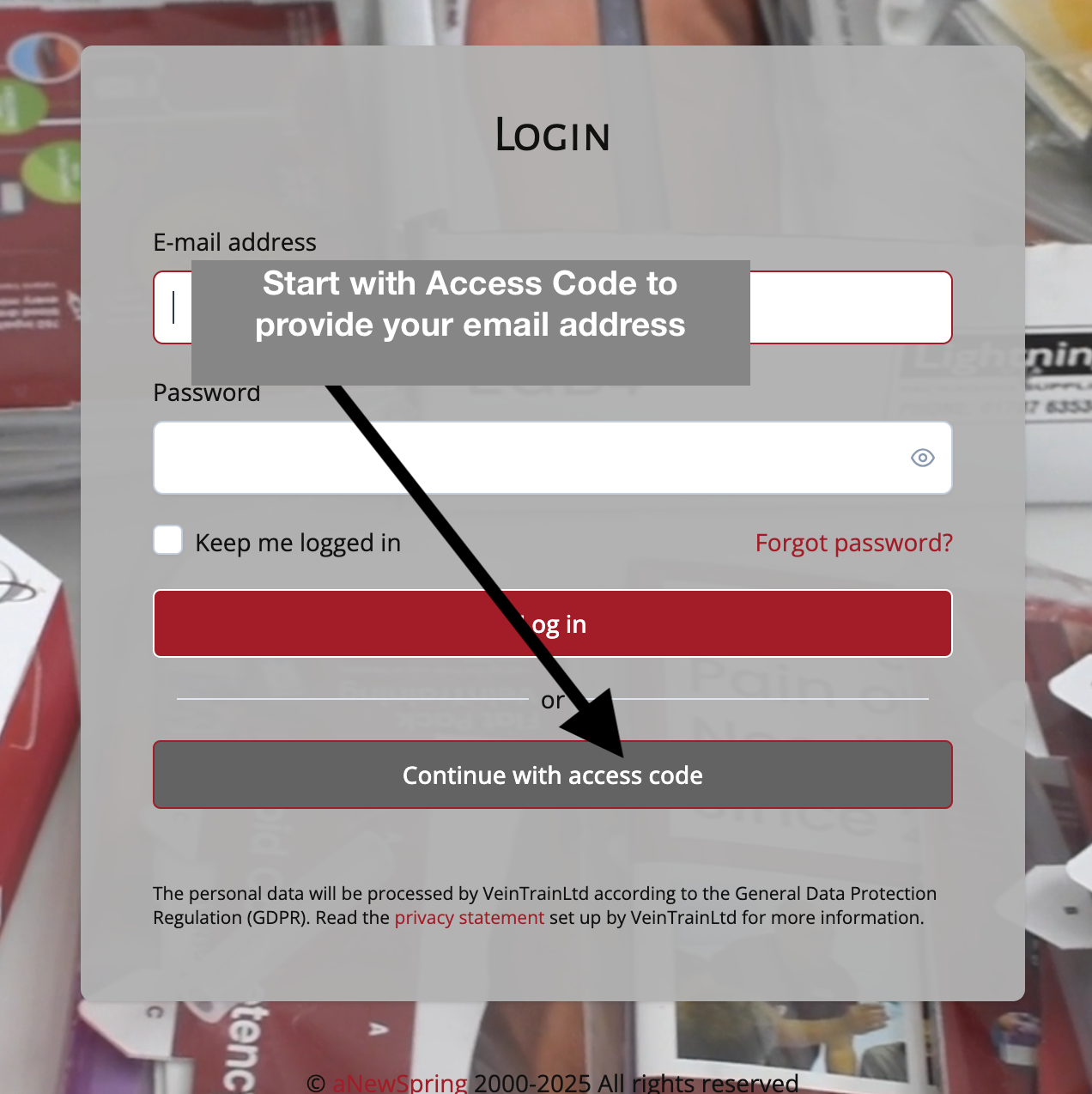 access code
