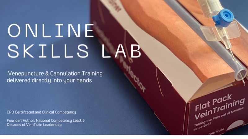 VeinTrain Online Skills Lab venepuncture and cannulation training